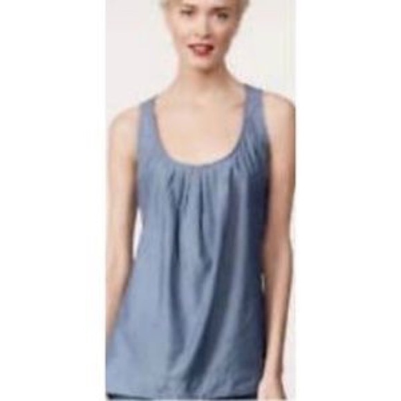 Cabi💕Chambray Tank Loose Top Blouse - Picture 5 of 5